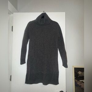 Madewell Dark Gray Cowl Turtleneck Sweater